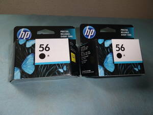 純正 hp56 カートリッジ 黒 2個セット 　長期保管未開封品