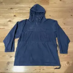 古着 アノラックパーカー ネイビー cotton100% sizeM