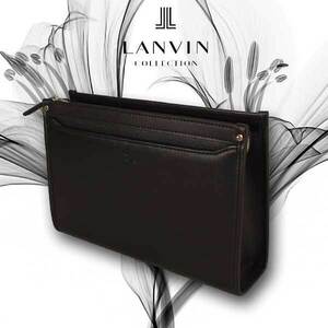 [LANVIN　COLLECTION]　ランバン　メンズポーチ　クラッチバッグ　クロ　　282262