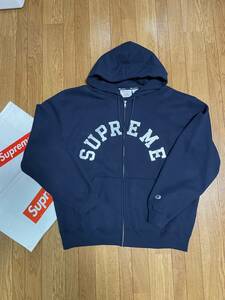 ★Supreme x Champion Zip Up Hooded Sweatshirt Navy SIZE XL(24SS)★