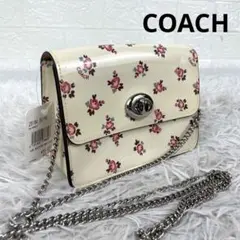 COACH コーチ ミニショルダーバッグ シルバーチェーン 28184 保管袋付