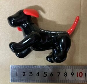 EXCITE ソフビ フィギュア「黒犬」中古美品