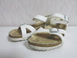 ビルケンシュトック BIRKENSTOCK レザー サンダル 白 35 irmri hj971