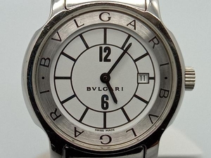 BVLGARI ソロテンポ 腕時計 ST29S 白文字盤 ベルト約14.5cm(短め) ブルガリ