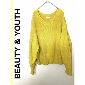 BEAUTY & YOUTH UNITED ARROWS B&Y ニット 黄色系 セーター