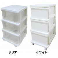 収納用品　シーズユニット3段　ホワイト・SIU-3-WH /a