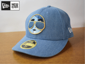 B129《未使用品》NEW ERA ニューエラ 59FIFTY Low Crown【7-1/2 - 59.6cm】デニム生地 帽子 キャップ USモデル