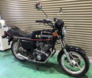 GSX250E No405 黒鈴 黒鷲 墨鈴 250 ザリ 書類付 クランキング確認 GSX400E GS450 GSX450E GS450L ゴキ ベース車両