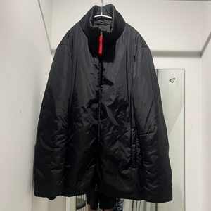 PRADA SPORT プラダスポーツ Nylon Down Jacket 中綿ナイロンジャケット ブラック size50【中目黒R10】