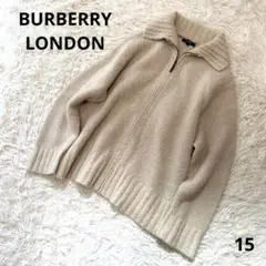 BURBERRY LONDON　ニットカーディガン　ノバチェック　ベージュ