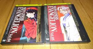 ・●新世紀エヴァンゲリヲンVol,4 Vol,5 （1995年～1996年）　「アニメ・TV・DVD2巻」　レンタル落ちDVD