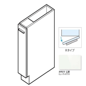 未使用 パナソニック ビルトイン食洗機用　サイドキャビネット AD-NPC1DR85LW 右開き/510586在