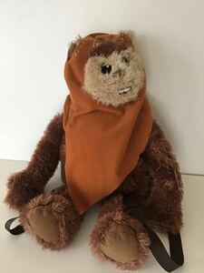 ◯未使用/STAR WARS(スターウォーズ)/Wicket(ウィケット)キャラクター バックパック/ぬいぐるみ リュック/イウォーク/ホットトイズ