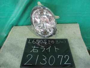 【213072】ダイハツ　ミラジーノ　L650S　右ヘッドライト　コイト 100-51772　中古