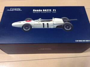 ホンダ F1 1965年の初優勝車 RA272 №11 ギンザー 1/20 エブロ EBBRO 出品のため2度目の開封 暗所保管品の美品 送料無料 