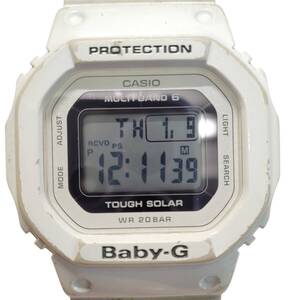 【中古品】 CASIO/ソーラー腕時計/デジタル/ラバー/BLK/BDG-5000/Baby-G カシオ ホワイト S80922RD