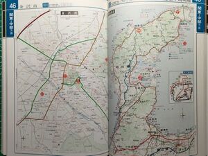 lr古本【地図帳】全日本 観光道路地図 1994年 [全国観光地100選 観光地周辺図集 北海道・本州フェリー連絡図（東日本フェリー時刻表入）他