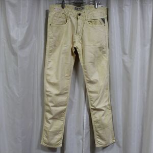 リプレイ REPLAY メンズカラーパンツ ジーンズ デニムパンツ SLIM イエロー 新品 REPLAY BLUE JEANS anbass slim jeans 31インチ