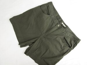 美品 オリーブデオリーブ OLIVE des OLIVE ノータックショートパンツ 98 カーキ