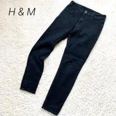 H &M  スキニーレギュラーデニム　ブラック　ストレッチ　サイズ28