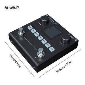 さまざまなエフェクトを備えたエレキギターとベースのモデル,M-VAVE,充電式,多機能エレキギター