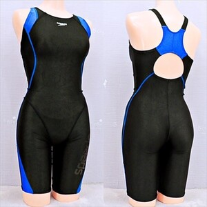 BE2-W87☆//speedoスピード*SFW12050*競泳水着*EVEN LAP KNEESKIN*人気の柄入り*ハーフスーツ※一番安価な送料はゆうパケットなら250円