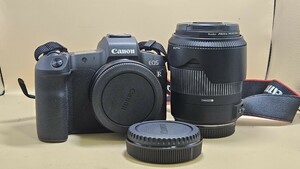 管理番号M212 Canon キャノン EOS R ミラーレス一眼 動作確認済 中古 SIGMA 18-250mm Canon Mount 付き ケース付き