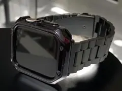 アップルウォッチステンレスバンドベルトApple Watchカバーケース@@9