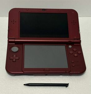 [1円〜] Newニンテンドー3DS LL メタリックレッド　使用感少　Nintendo 任天堂 