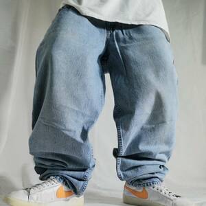 90s リーバイス シルバータブ バギー デニムパンツ Levis silverTab BAGGY メンズ W32 ジーンズ ライトブルー t072801