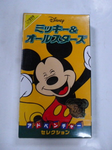 ビデオ VHS■Disney ミッキー&オールスターズ アドベンチャー・セレクション ディズニー ２か国語 ミッキー&ミニー生誕70周年 未開封 英語