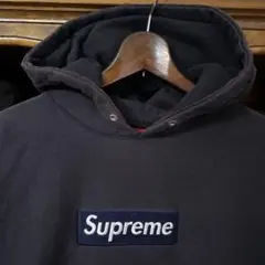 2002 supreme ダークパープル　ボックスロゴ　パーカー