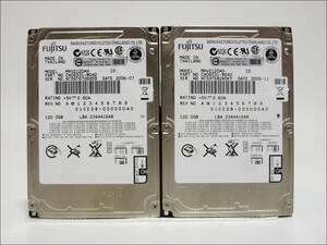 FUJITSU 2.5インチHDD MHV2120AH 120GB IDE 2個セット #12822