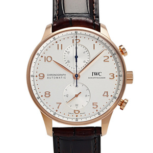 IWC ポルトギーゼ クロノグラフ IW371611 シルバー文字盤 新品 腕時計 メンズ