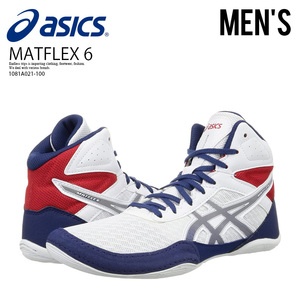 ■新品■ASICS アシックス MATFLEX 6 マットフレックス6■レスリング トレーニングシューズ■27.5cm■ホワイト■1081A021 ▲