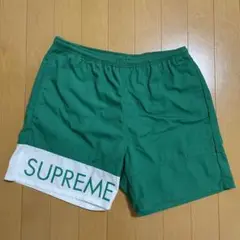 Supreme Banner Water Short グリーン 16ss