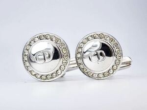 ディオール　サークル　ラインストーン　ＣＤロゴ　カフス　カフリンクス　cufflinks Christian Dior