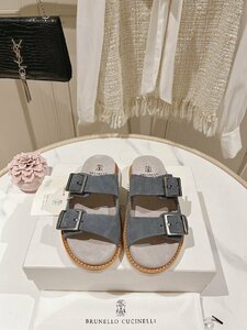 ブルネロクチネリ　BRUNELLO CUCINELLI メンズ　サンダル　靴　スエード　スリッパ　新品　39-44　サイズ選択可能
