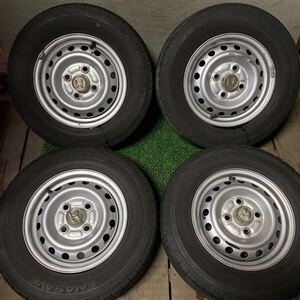 バリ山 ホンダ純正 ホイールセット アクティ バモス DUNLOP 145/80 R12 8PR 年式2023 5分山 沖縄・離島発送不可