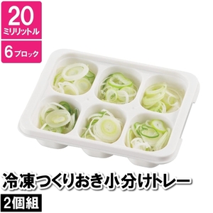 保存容器 小分け 6穴 四角 20ml 10.5×13×3cm 作り置き おかず お弁当 ケース ブロック 保存 保管 冷凍 冷蔵 M5-MGKPJ03336