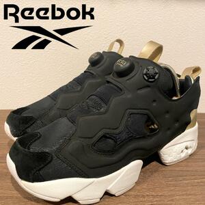 Reebok INSTAPUMP FURY リーボック ポンプフューリー ブラックゴールド レディース V62778 ローカットスニーカー 24.5cm