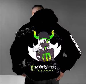 MONSTAR メンズフード付スウェット特大のレーシングセーター パーカーS〜4XL /カラー選択可