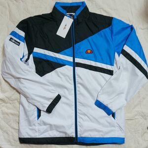 新品 ellesse ウィンドブレーカージャケット　サイズM　青白　エレッセ