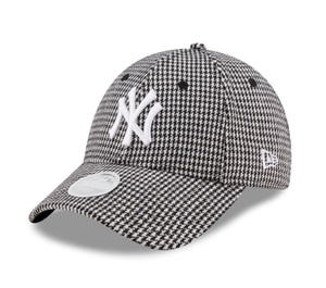 NY ヤンキース MLB ★ New Era ブラック 千鳥格子 キャップ B