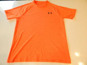 Tシャツ★アンダーアーマー★UNDER ARMOUR★ジュニア★約１6０サイズ★オレンジ色★USED品★即決★