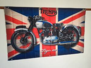 トライアンフ TRIUMPH タイガー　TIGER フラッグ 旗 150×90cm