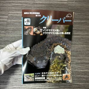 爬虫・両生類 情報誌●クリーパー 2013年 No.66 CREEPER/インドヤマガメ ケララヤマガメ ミミナシオオトカゲ アッサムセタカガメ★1490-3