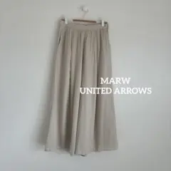 MARW UNITED ARROWS ギャザーワイドパンツ とろみ素材　上品