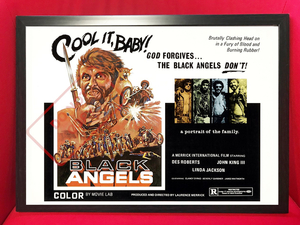 ポスター★70sバイカームービー『Black Angels』（1970）★ヘルズエンジェルス/ハーレーダビッドソン/チョッパー/イージーライダー