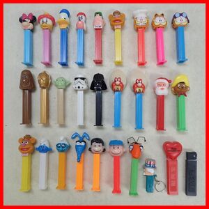 PEZ ペッツ・ディスペンサー ディズニー/スターウォーズ/ガーフィールド 等 28個 まとめて大量セット 現状品【10